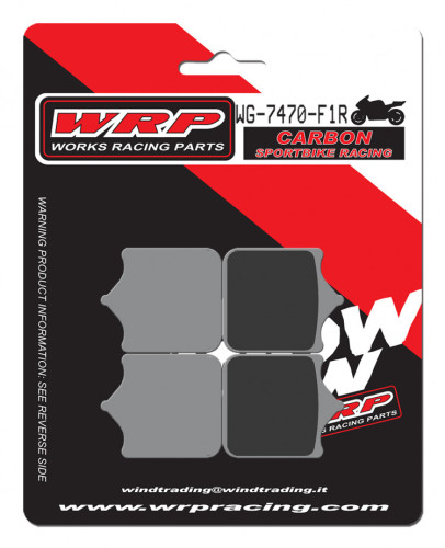 Тормозные колодки WRP WG 7470 F1R (LMP470 CRR / SBS 870DC / FDB2120 / FDB2215 / FA604)