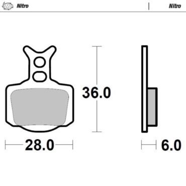 Тормозные колодки передние + задние MMT KTM SX50 2024-.. Husqvarna TC50 2024-.. GasGas MC50 2025 Nitro - миниатюра 1