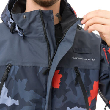 Dragonfly Мембранная куртка Quad 2.0 Man 2025 Grey - Orange Camo - миниатюра 9
