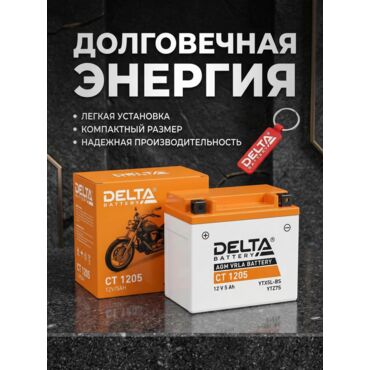Аккумуляторная батарея Delta СТ1205 - миниатюра 2