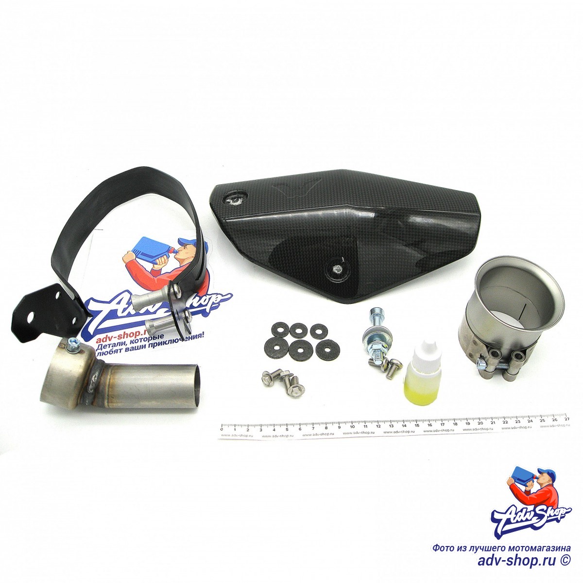 Wings Titanium Mufflers прямоточный титановый выхлоп ( black) -short 1050 ADV,1090 ADV / ADV R, 1190 ADV / ADV R, 1290 Super ADV R / S / T (13 20) - фото 3