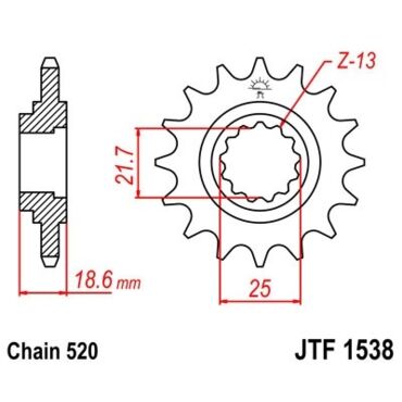 Звезда ведущая JTF1538.15 - миниатюра 1