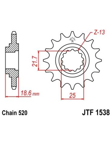 Звезда ведущая JTF1538.15