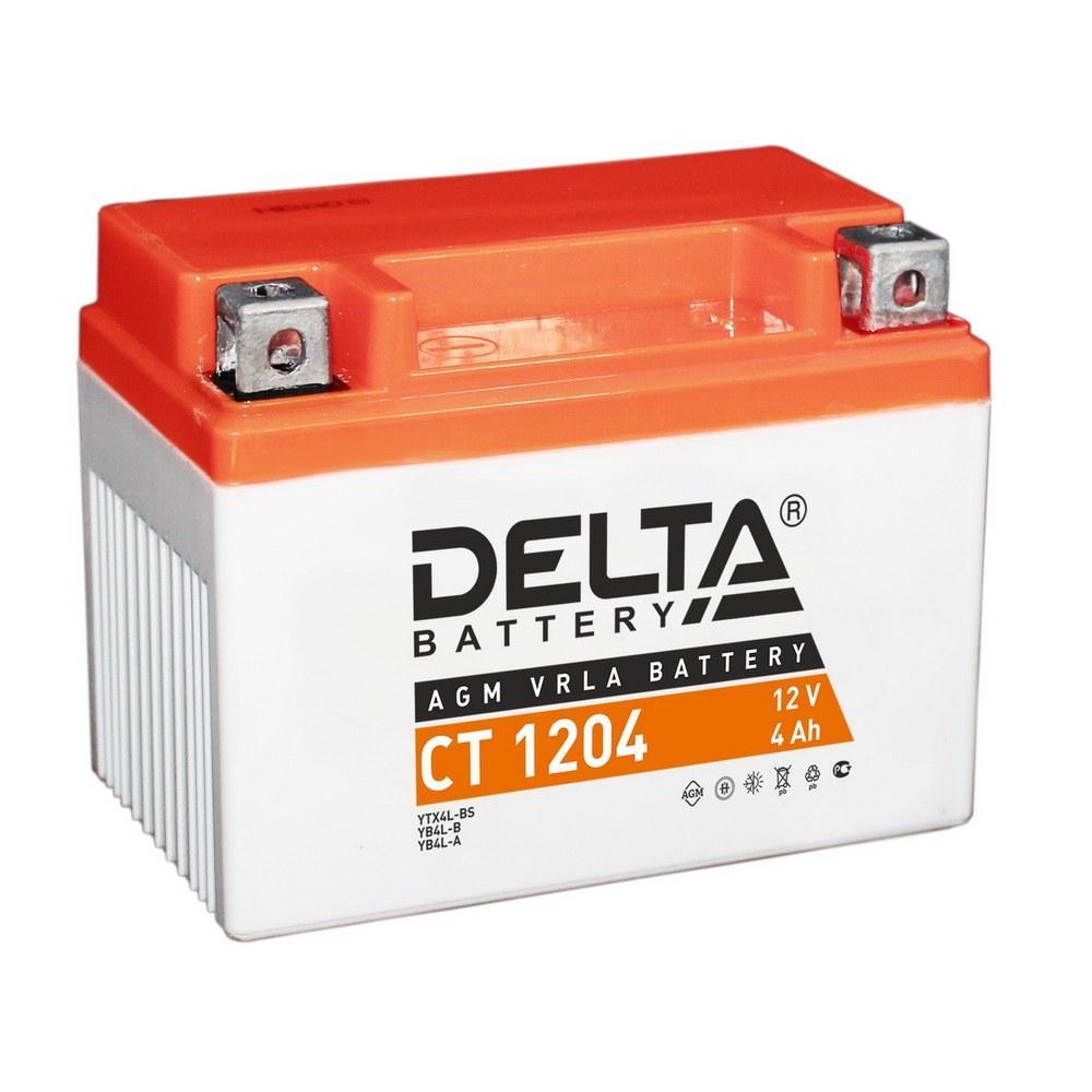 Аккумулятор для мототехники Delta CT 1204 114x70x87 мм