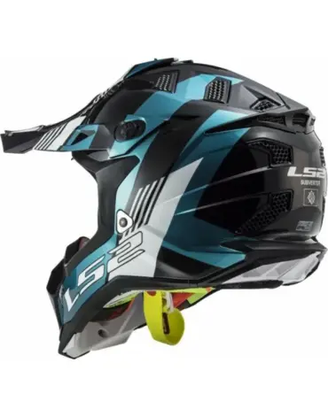 Мотошлем MX700 SUBVERTER EVO MAX черно бирюзовый