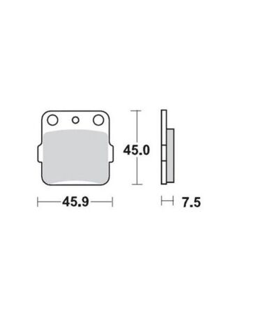 Тормозные колодки задние MMT KX65 80 85 88-,YZ65 18- Racing (686cm44)