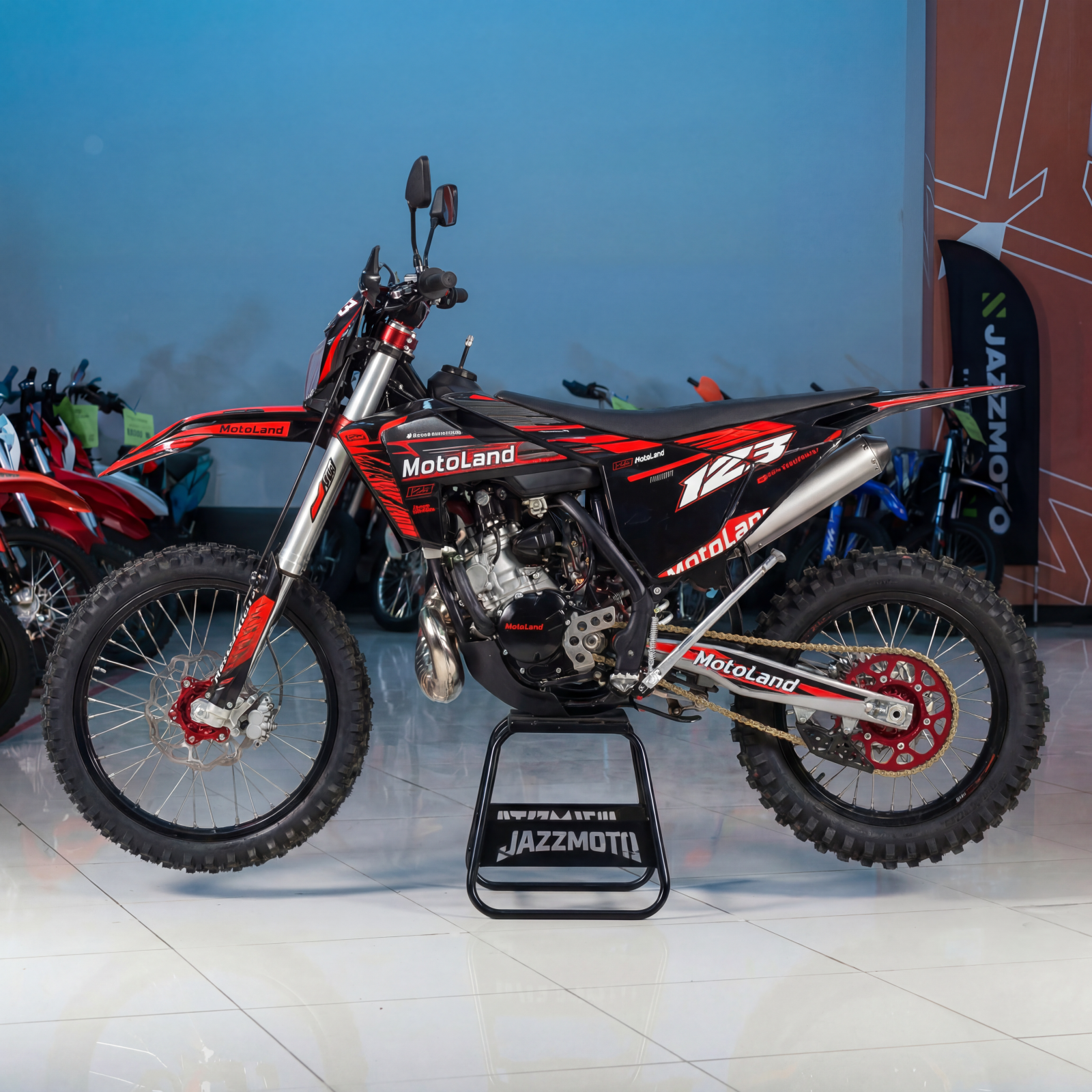 Мотоцикл кроссовый Motoland XT 250 ST (1E66MM 2 STROKE) красный - фото 1