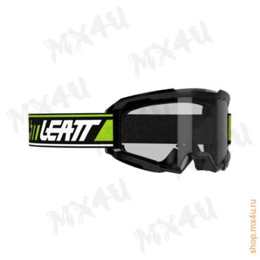 Маска кросс Vizion 2.5 Black Neon Yellow Clear 90 VLT - миниатюра 1