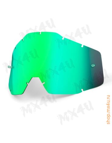 Линза подростковая 100% Accuri Strata JR Anti Fog Green Mirror