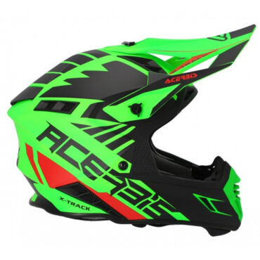 Acerbis Шлем кроссовый X Track 22 06 Fluo Green Black - миниатюра 1