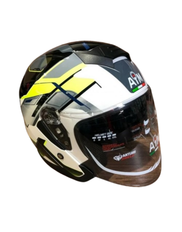 AiM Шлем JK526 Yellow Grey White