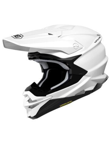 Шлем кроссовый Shoei VFX WR PLAIN, whiite  (XS, Взрослая  Кросс эндуро)