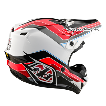Мотошлем Troy Lee Designs SE4 Polyacrylite Helmet W/MIPS Block Charcoal/Red - миниатюра 2