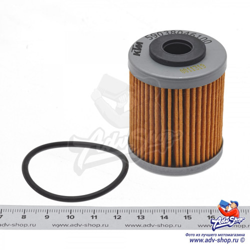 KTM масляный фильтр короткий с прокладкой для 690 ( 08 11 ), 400 450 525 EXCF 00 09 ( 59038046144 / 59038046100 / 59038046000 ) - фото 1