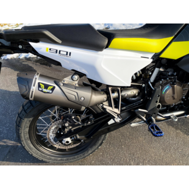 Wings Titanium Mufflers прямоточный титановый выхлоп (silver) HQV 901 NORDEN 22 24 ( 790 890 ADV R 19 24 ) - миниатюра 5