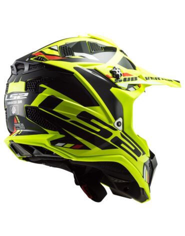 LS2 Мотошлем MX700 Subverter Evo Stomp Желто черный