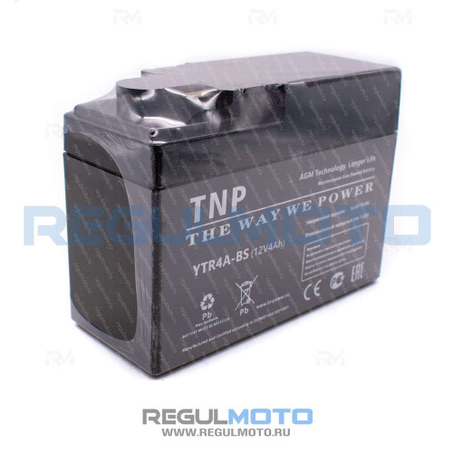 Аккумулятор стартерный TN P YTR4A BS, DIO AF 34 35  - фото 1