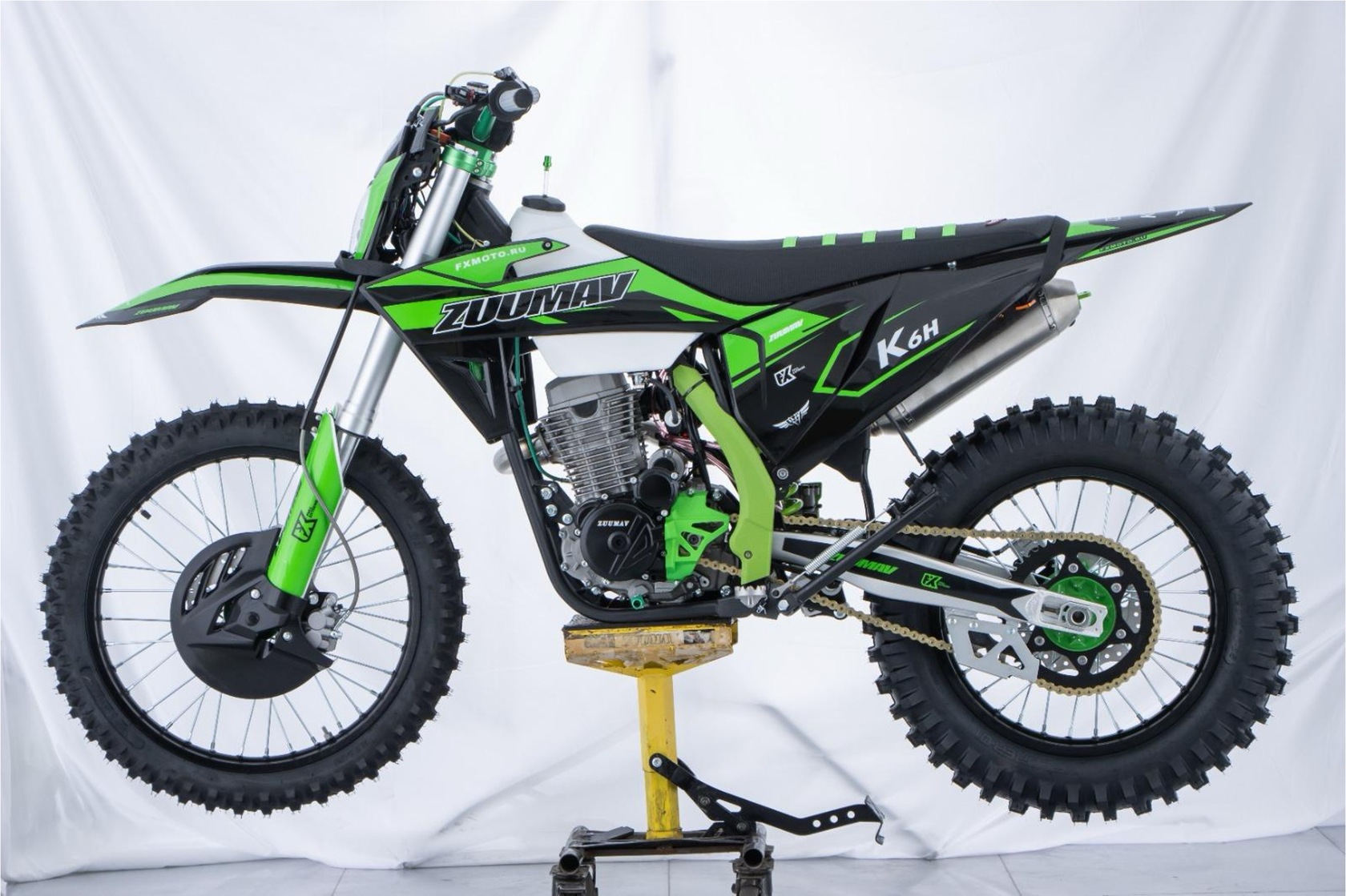 Мотоцикл кроссовый Zuumav K6H (300cc 4v) Green 21 18 - фото 1