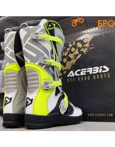Мотоботы кроссовые Acerbis X TEAM Grey Yellow