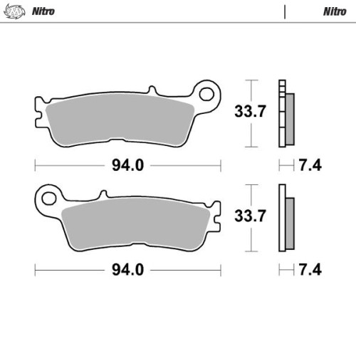 Колодки тормозные передние (Nitro) Yamaha YZ125 250 22- / YZ250F 21- / YZ450F 20- / WR450F 21-