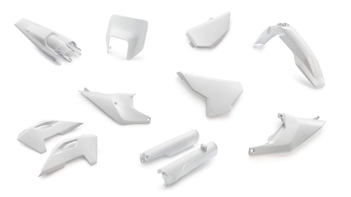 Husqvarna Plastic parts full kit Комплект пластика  ( белый ) TE FE 150 501 24-> ( 00010000390K ) - фото 1