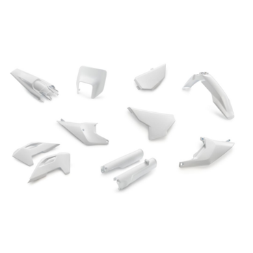 Husqvarna Plastic parts full kit Комплект пластика  ( белый ) TE FE 150 501 24-> ( 00010000390K ) - миниатюра 1