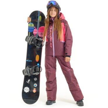Dragonfly Штаны утепленные Gravity TEENAGER Purple - Black 2023  - миниатюра 1