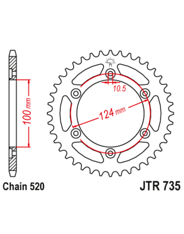 Звезда ведомая JTR735.46