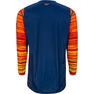 Джерси FLY RACING KINETIC WAVE Navy Orange (2022) - миниатюра 1