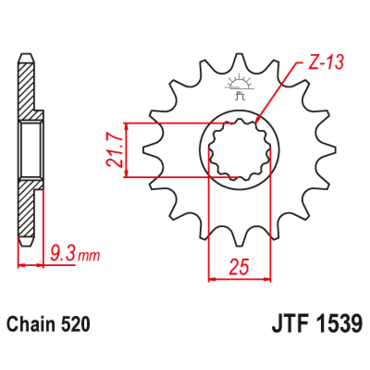 Звезда ведущая JTF1539.14RB - миниатюра 1