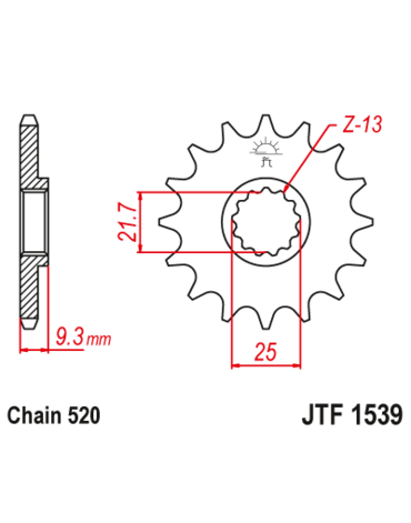 Звезда ведущая JTF1539.14RB