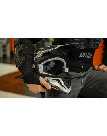 Кроссовый шлем IXS 362 2.2 черно серый матовый