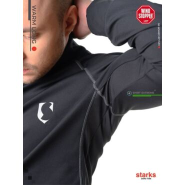 Starks Термокофта Warm Long Shirt Extreme мужская Черная - миниатюра 3