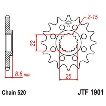 Звезда ведущая JTF1901 - миниатюра 1