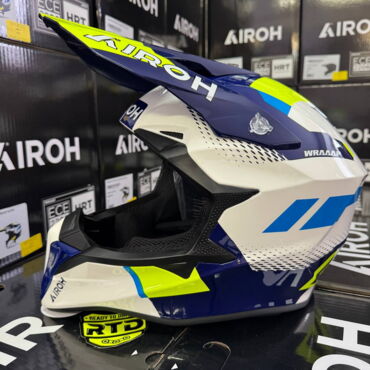 Шлем AIROH WRAAAP VISION Yellow Blue (Глянцевый) - миниатюра 3