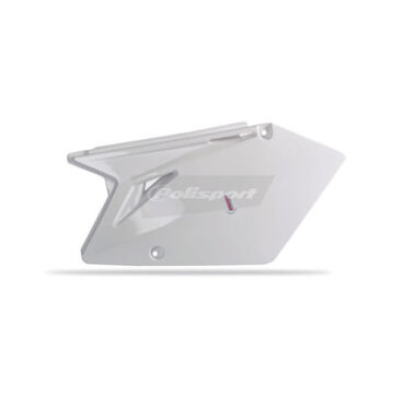 Щиток бокового номера Polisport под мотоцикл Suzuki белыйSuzuki RMZ250 2004 06, Kawasaki KX250F 2004 05 - миниатюра 1