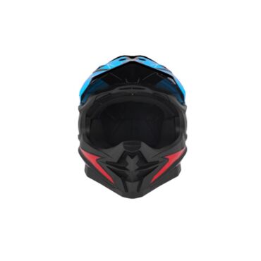 Desment Шлем кроссовый Raptor Black Blue Orange graphic - миниатюра 2