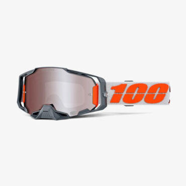 Очки для мотокросса 100% ARMEGA Hiper Silver с зеркальной линзой Hiper Silver Mirror Lens - миниатюра 2