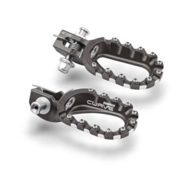 Подножки алюминиевые низкие (рост от 180) серые S3 Hard Rock KTM 17 23 / Husqvarna 17 23 / GasGas 21 23 - миниатюра 1