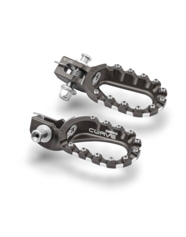Подножки алюминиевые низкие (рост от 180) серые S3 Hard Rock KTM 17 23 / Husqvarna 17 23 / GasGas 21 23
