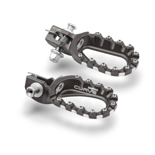 Подножки алюминиевые низкие (рост от 180) серые S3 Hard Rock KTM 17 23 / Husqvarna 17 23 / GasGas 21 23