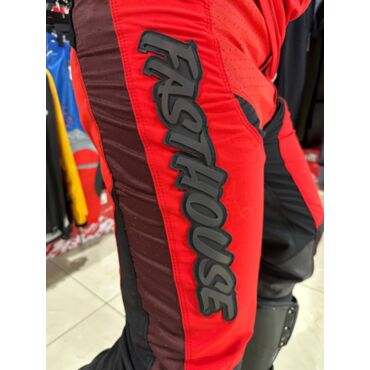 Fasthouse Брюки Grindhouse Pant Red Black - миниатюра 1