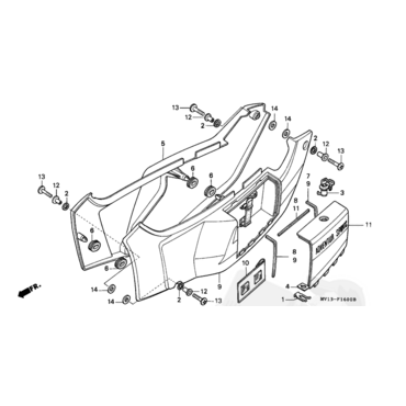 HONDA втулка крепления боковой крышки  XRV750 90 92 ( 84702KV0670 ) - миниатюра 1