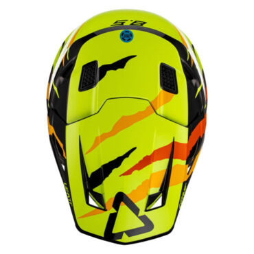 Leatt Мотошлем Moto 8.5 Helmet Kit Citrus Tiger (2023) - миниатюра 1