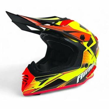 AiM Шлем RH855 (Fiber Glass) Swift Yellow Black - миниатюра 4