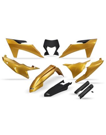 Комплект пластика KTM EXC EXC F 150 500 (2024 2025), Золотой Черный