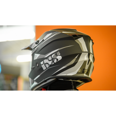 Кроссовый шлем IXS 362 2.2 черно серый матовый - миниатюра 2