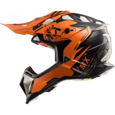 LS2 Мотошлем MX700 Subverter Evo Emperor Черно оранжевый - миниатюра 3