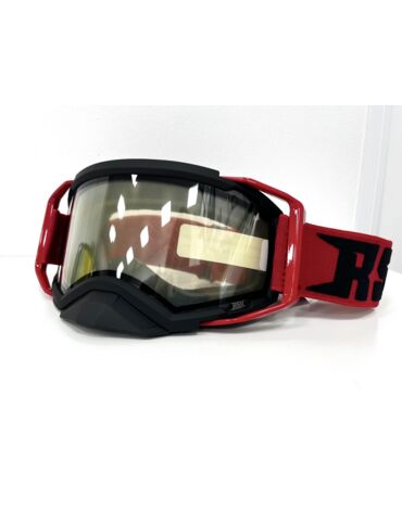 Очки зимние RSX Blizzard Winter, черный красный; двойная прозрачная линза