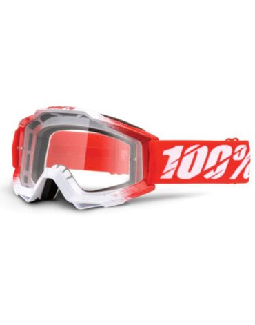100% Очки кроссовые Strata MX White Red